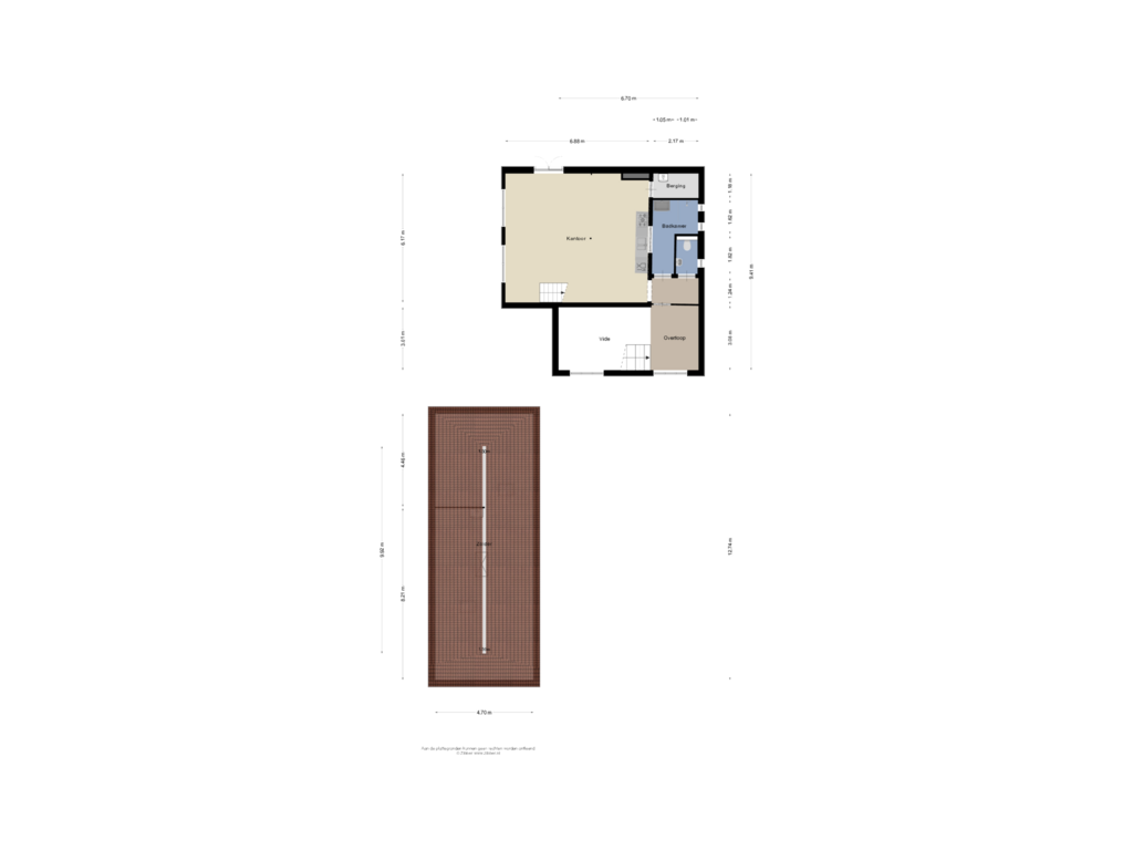 View floorplan of Tweede verdieping of Burensedijk 39-41