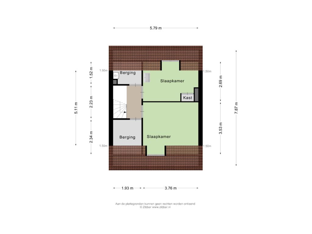 Bekijk plattegrond van Tweede  verdieping van Theodorus de Leeuwlaan 2