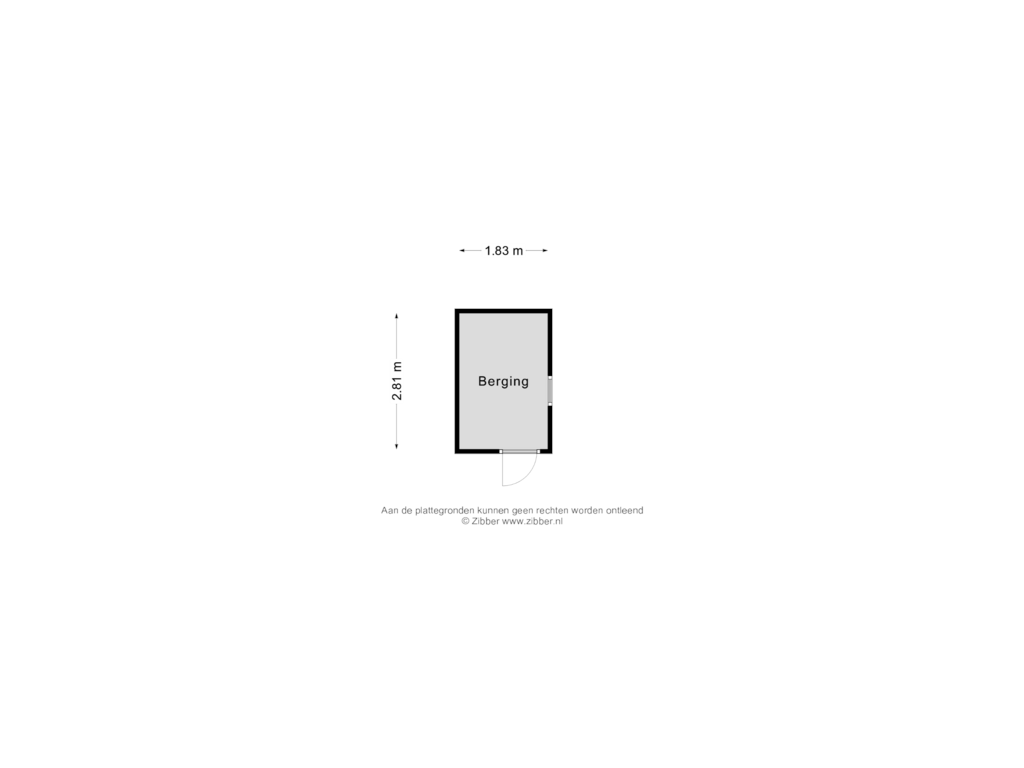 Bekijk plattegrond van Berging van Theodorus de Leeuwlaan 2