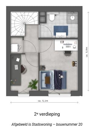 Bekijk foto 5 van Stadswoning (Bouwnr. 20)