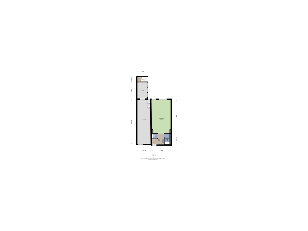 View floorplan of Souterrain of Wolwevershaven 42-B