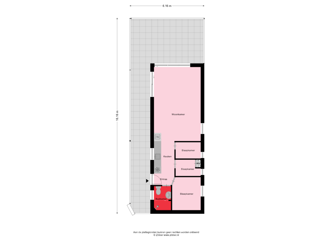 View floorplan of Begane Grond-Tuin of De Punt 20