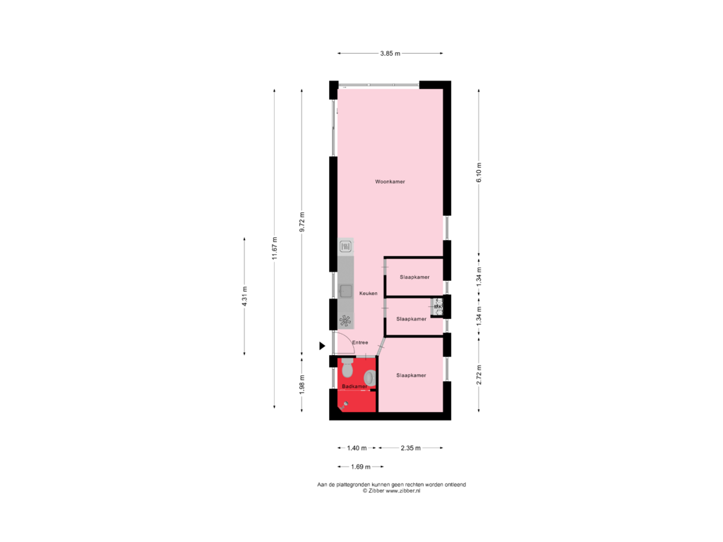 View floorplan of Begane Grond of De Punt 20