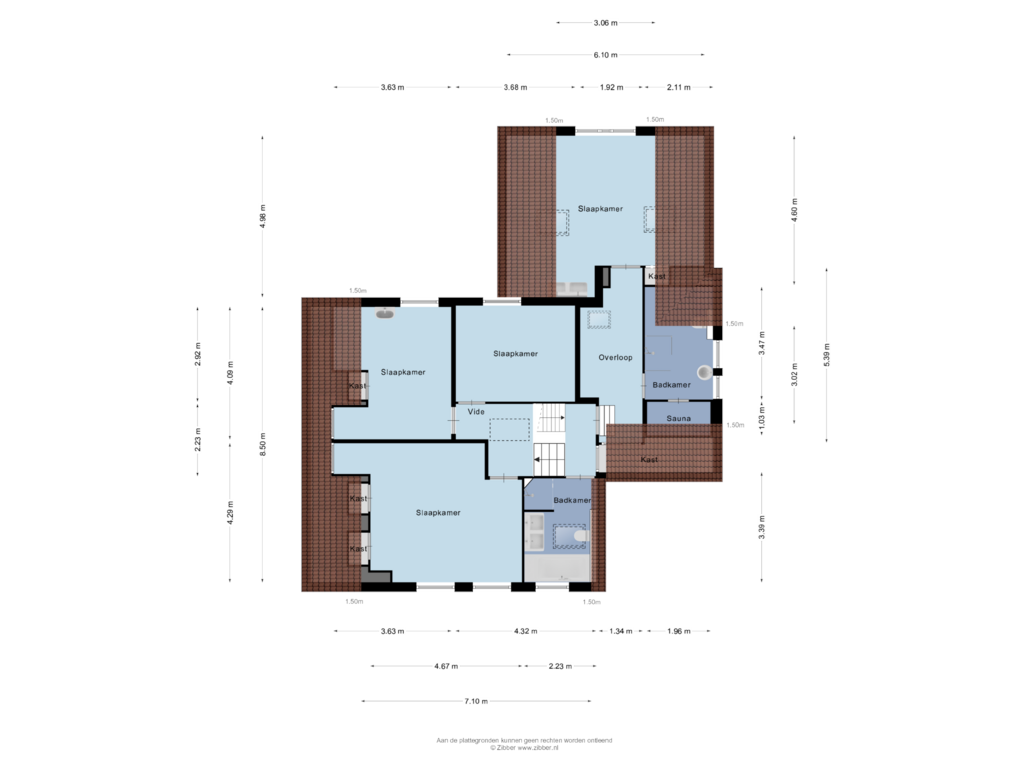 View floorplan of Eerste verdieping of Nieuweweg 34