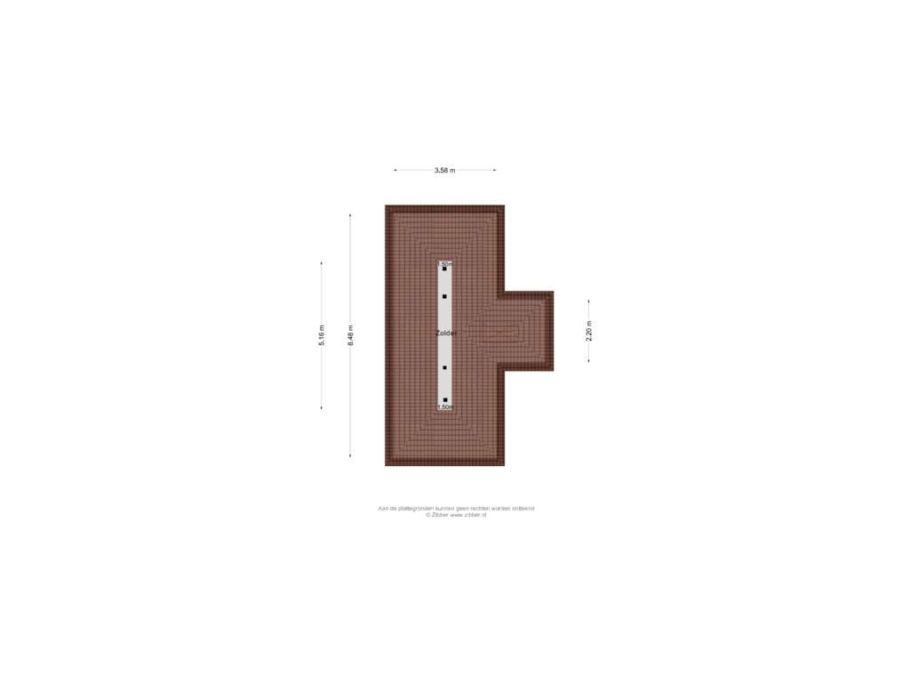 View floorplan of Tweede verdieping of Nieuweweg 34