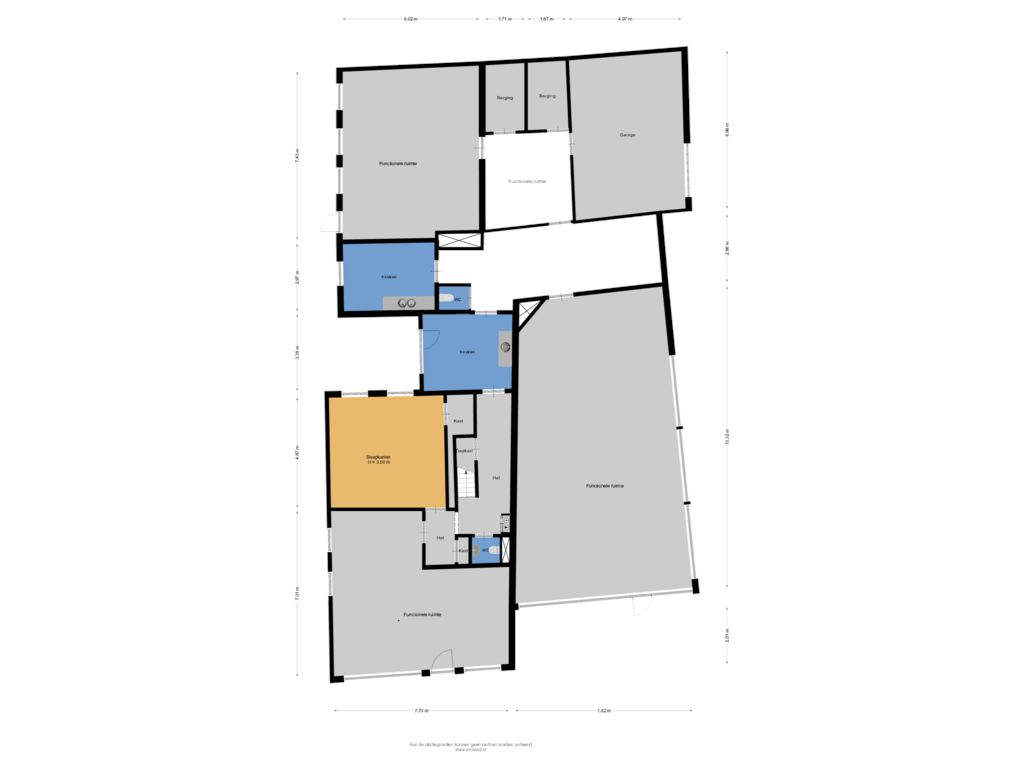 View floorplan of Begane Grond of van Harenstraat 58-60