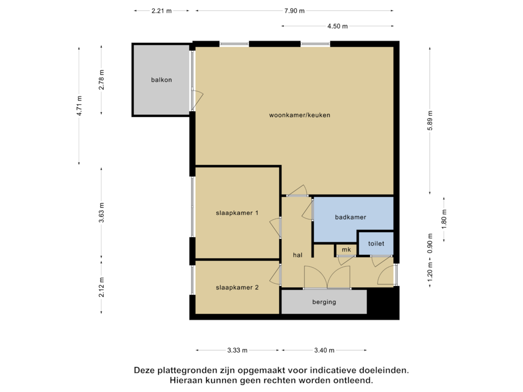 View floorplan of Appartement of Puttershoekstraat 71