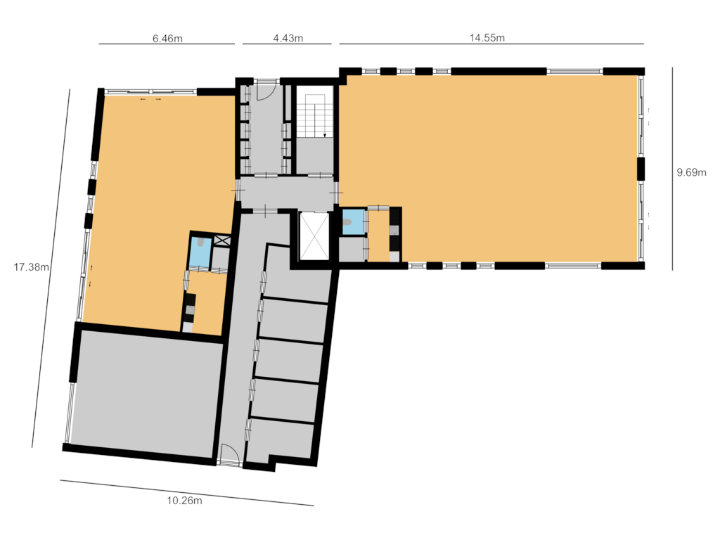 View floorplan of Begane grond of Oud-Loosdrechtsedijk 244-C