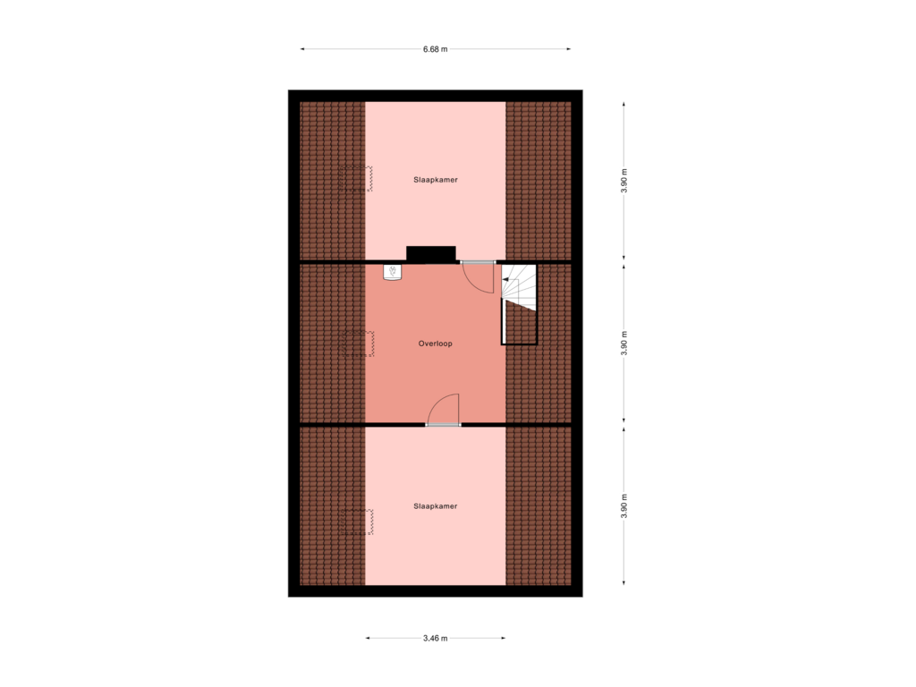 View floorplan of 2e Verdieping of Hoofdweg 61