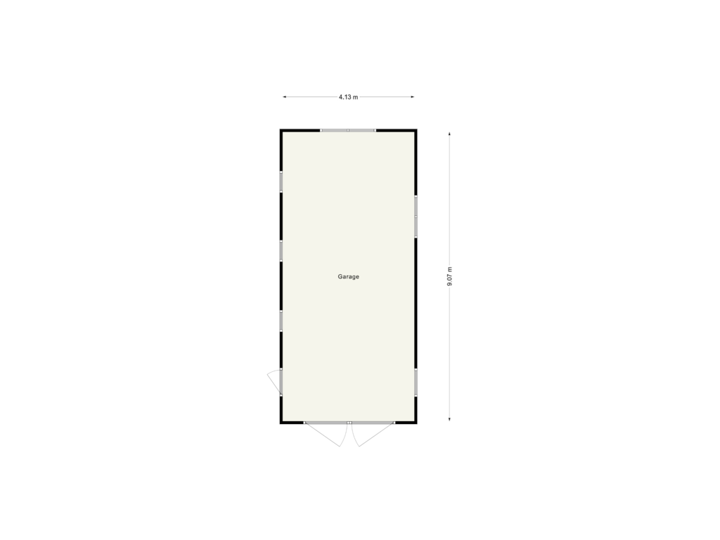 View floorplan of Garage 2 of Hoofdweg 61