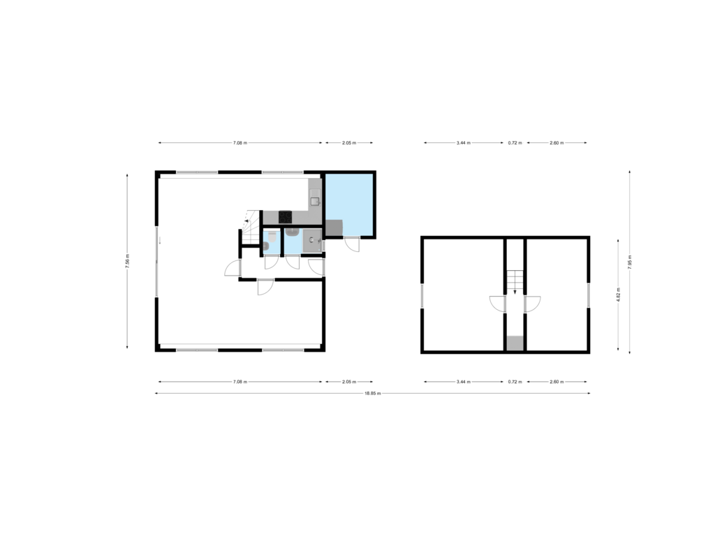 View floorplan of 2D of Heidestraat 103-16