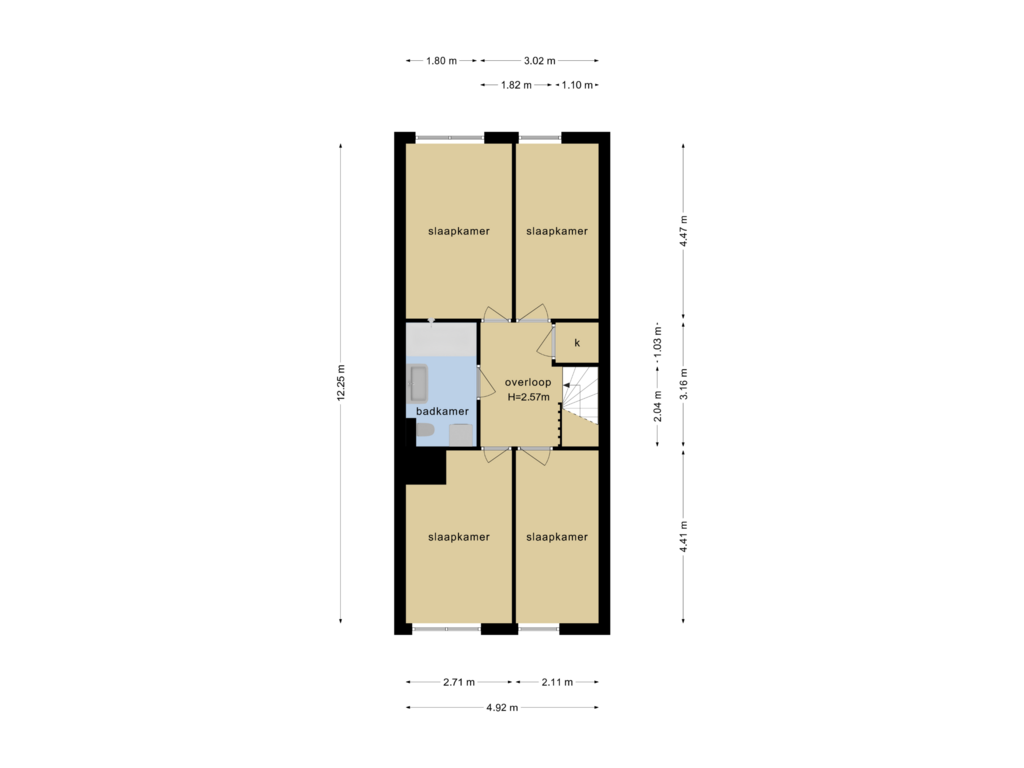 Bekijk plattegrond van 1e verdieping van Laan van de Mensenrechten 120