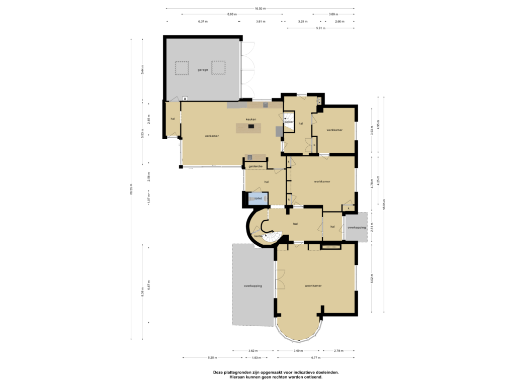 Bekijk plattegrond van Begane grond van Hobbemalaan 2