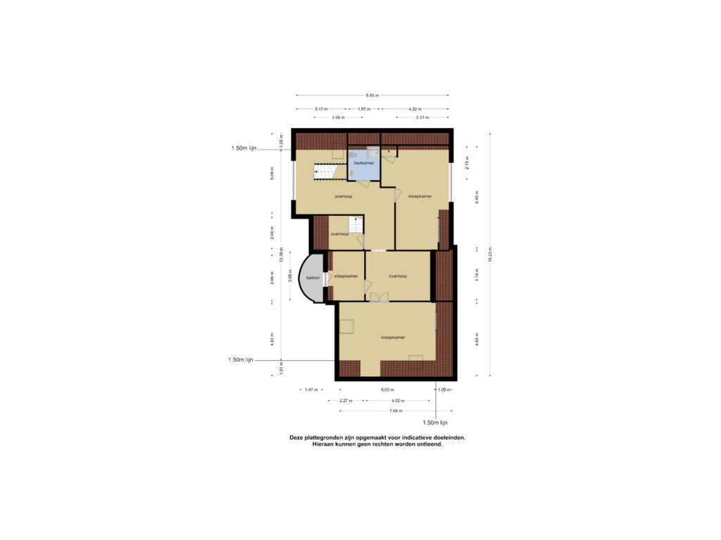 Bekijk plattegrond van 2e verdieping van Hobbemalaan 2