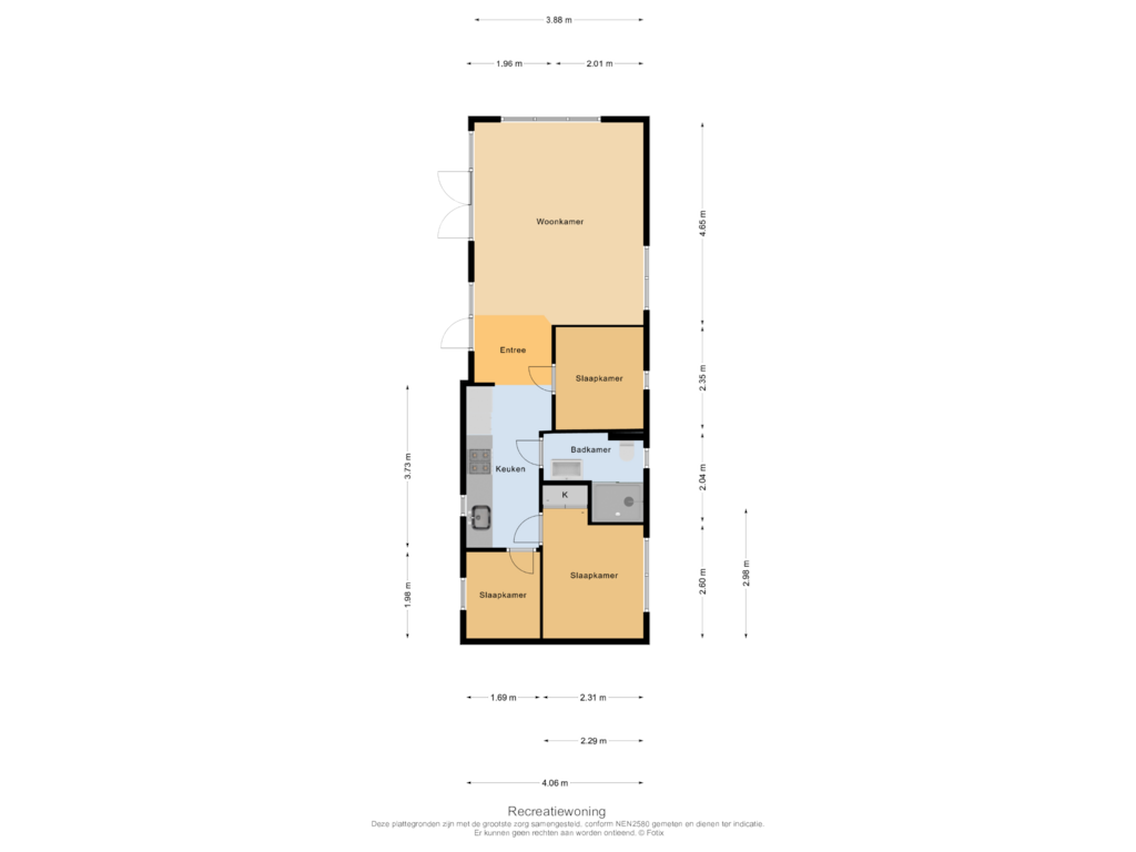 Bekijk plattegrond van Recreatiewoning van Immenweg 15-236