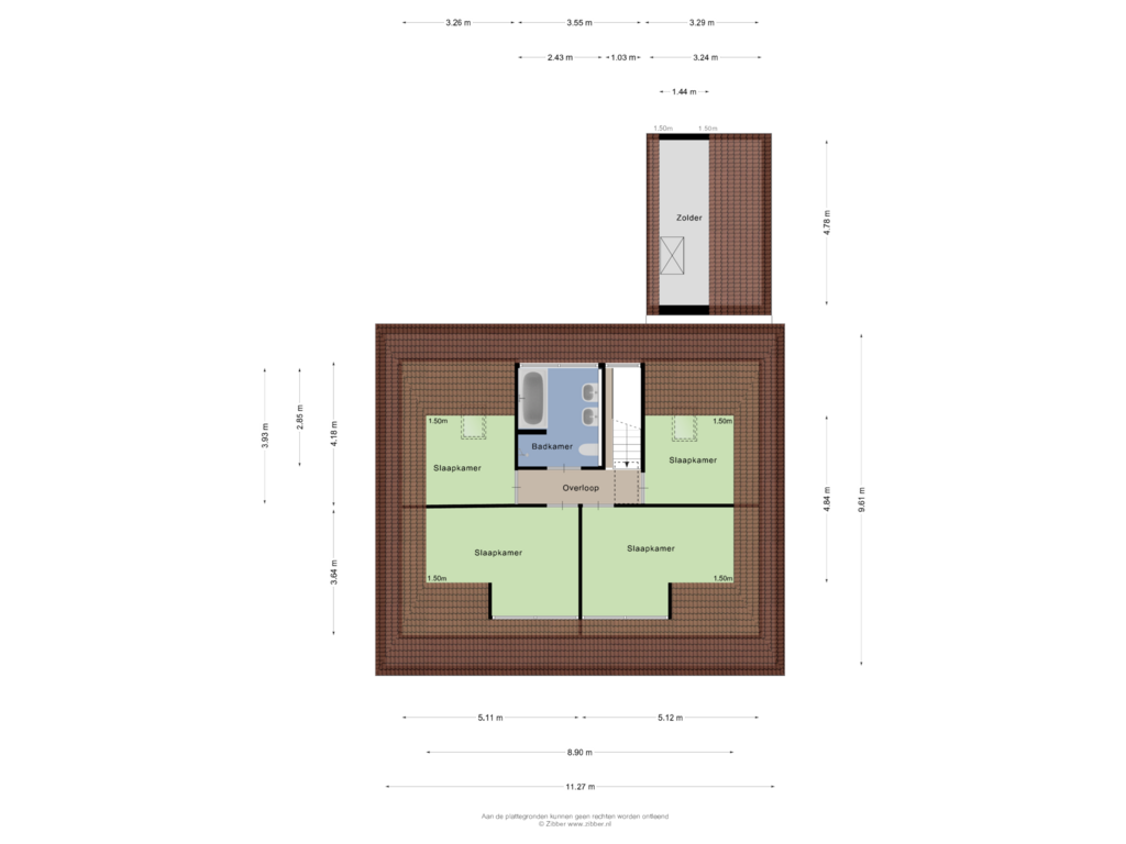 Bekijk plattegrond van Eerste verdieping van Schoolstraat 60-A