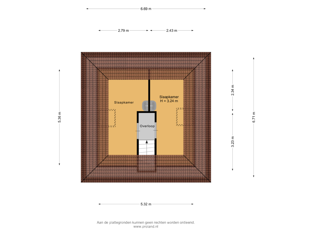 View floorplan of 1e Verdieping of Koaidyk 6-663