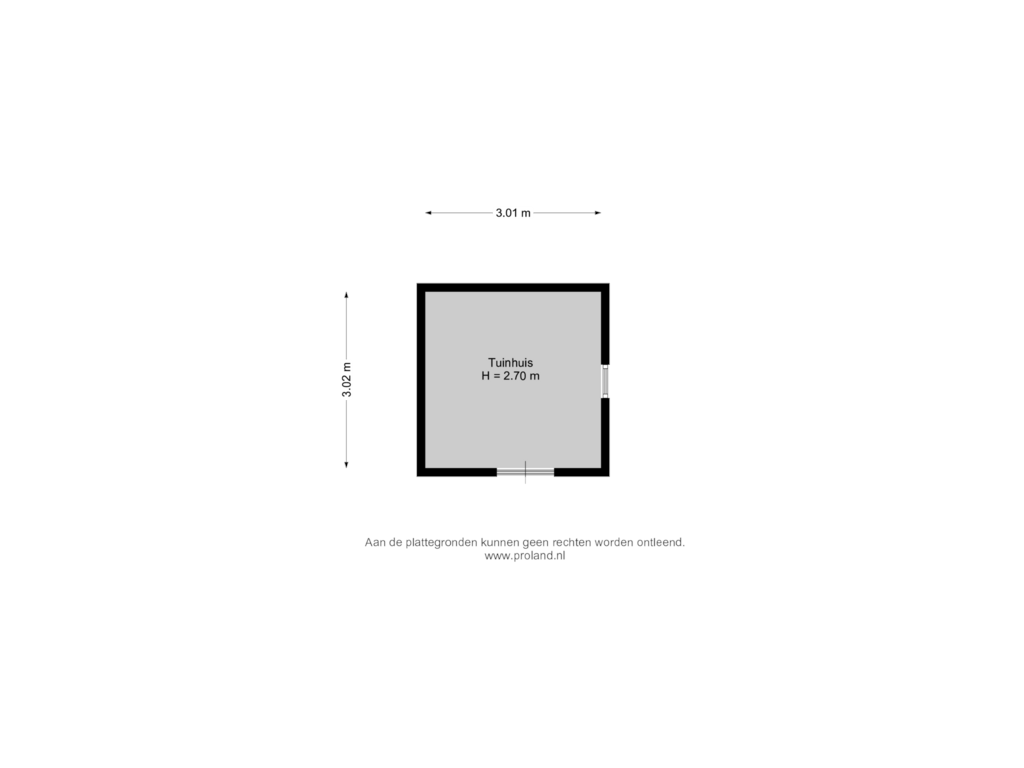 View floorplan of Tuinhuis of Koaidyk 6-663