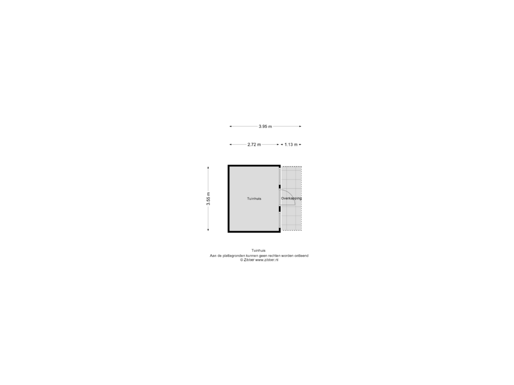 View floorplan of Tuinhuis of De Tichelarij 10