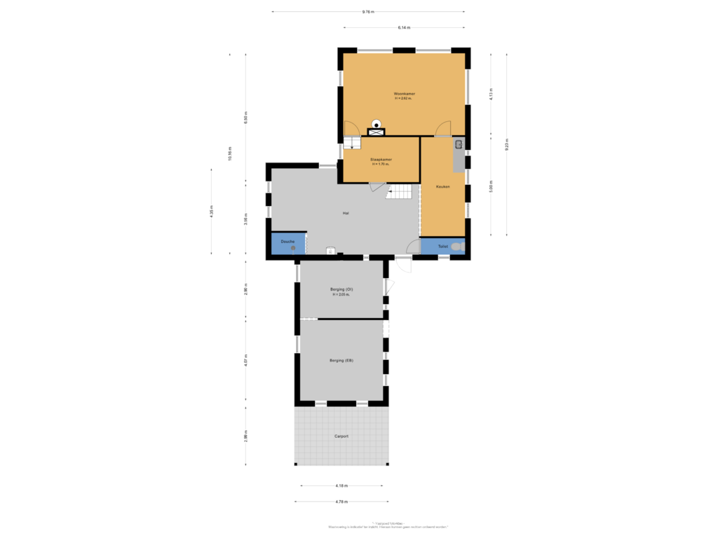 Bekijk plattegrond van Begane grond van Baan 7