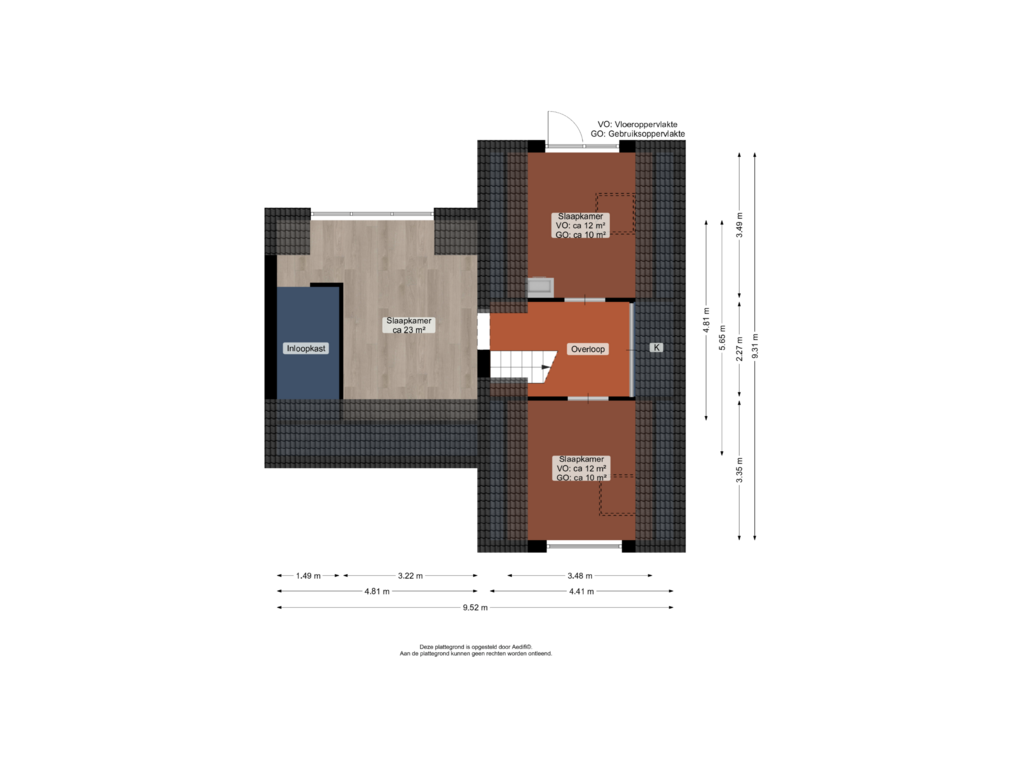 Bekijk plattegrond van Eerste verdieping van Jan ten Catestraat 8