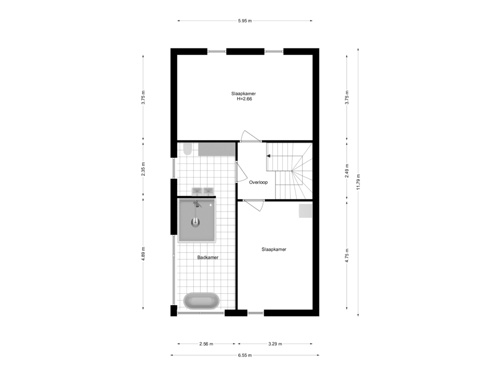 Bekijk plattegrond van 1e Verdieping van Doorbraak 27