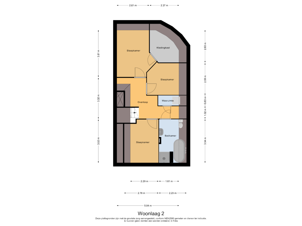 Bekijk plattegrond van Woonlaag 2 van Dorpsstraat 157