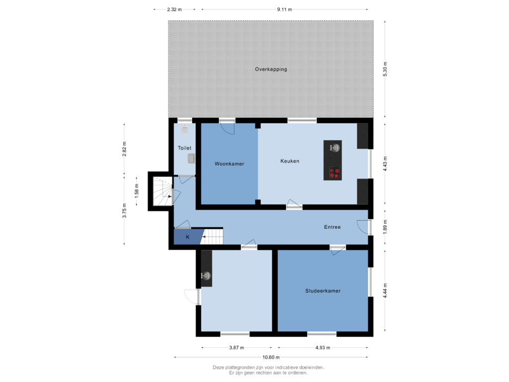 Bekijk plattegrond van Begane Grond van Kerkstraat 4