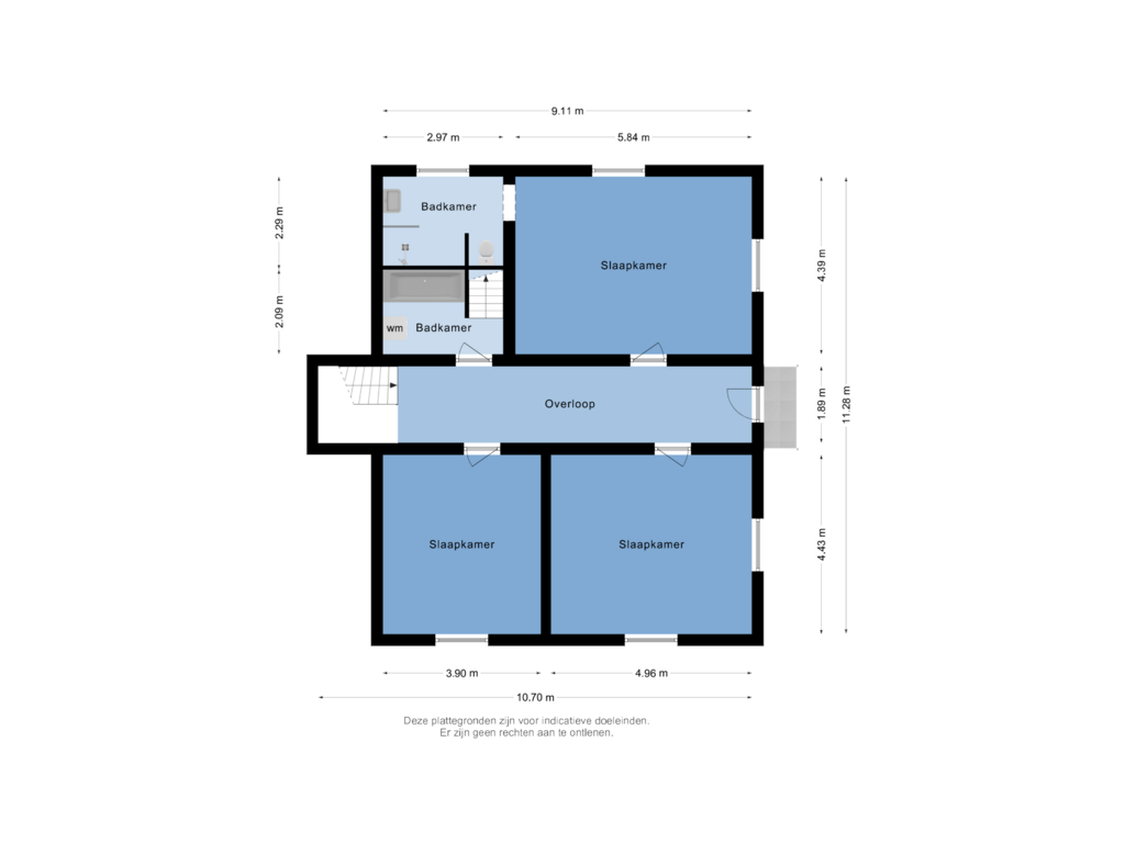 Bekijk plattegrond van 1e Verdieping van Kerkstraat 4