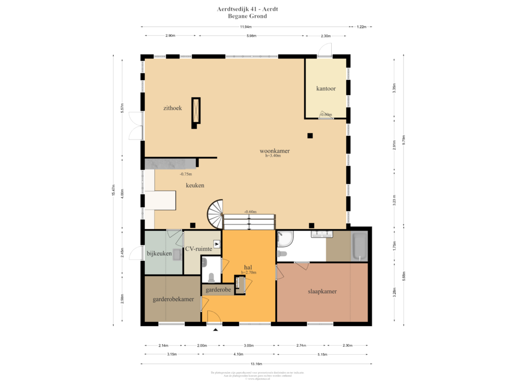 Bekijk plattegrond van Begane Grond van Aerdtsedijk 41