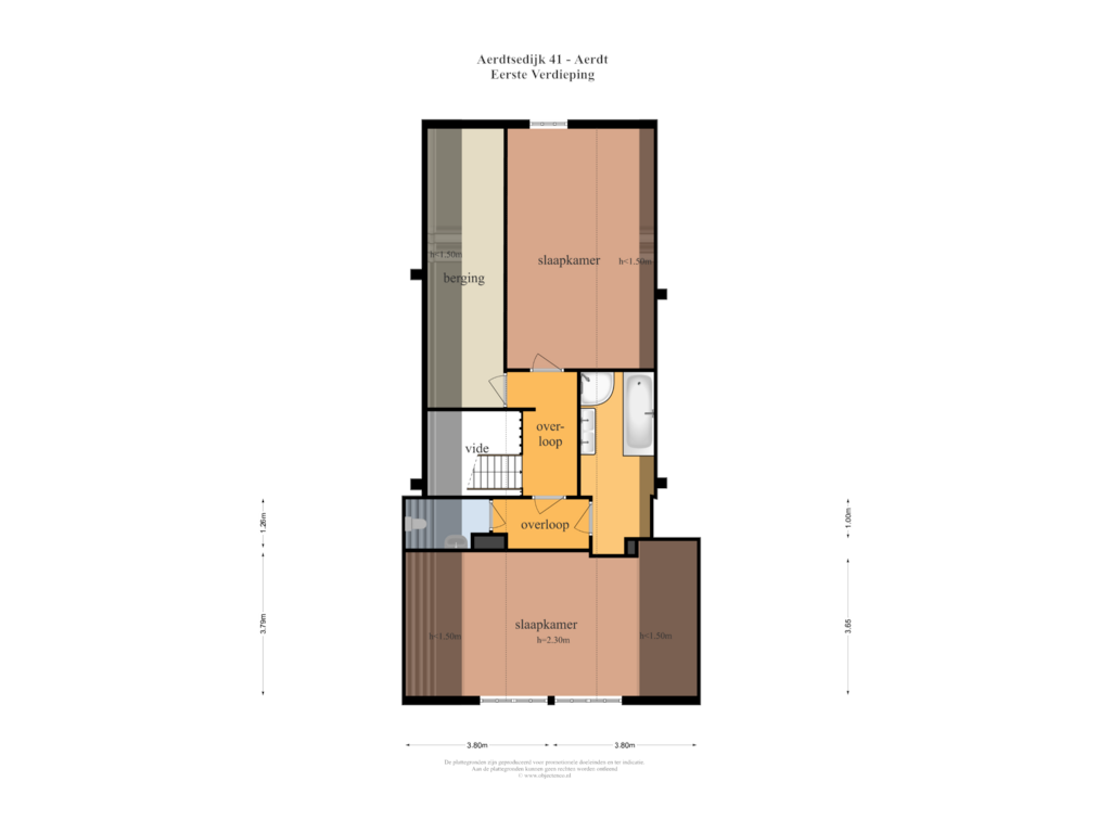 Bekijk plattegrond van Eerste Verdieping van Aerdtsedijk 41