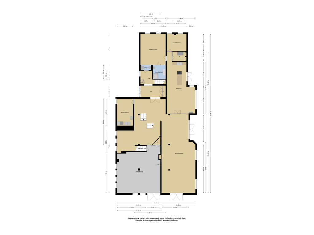 Bekijk plattegrond van Begane grond van Achterdijk 15-A