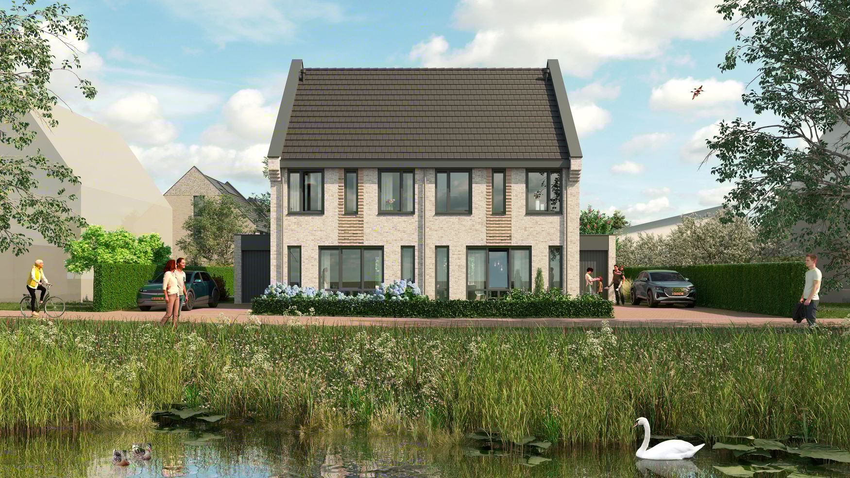 2 onder 1 kapwoning Bloemenweide (Bouwnr. 20), Emmeloord, 8302WR, Flevoland, Nederland  