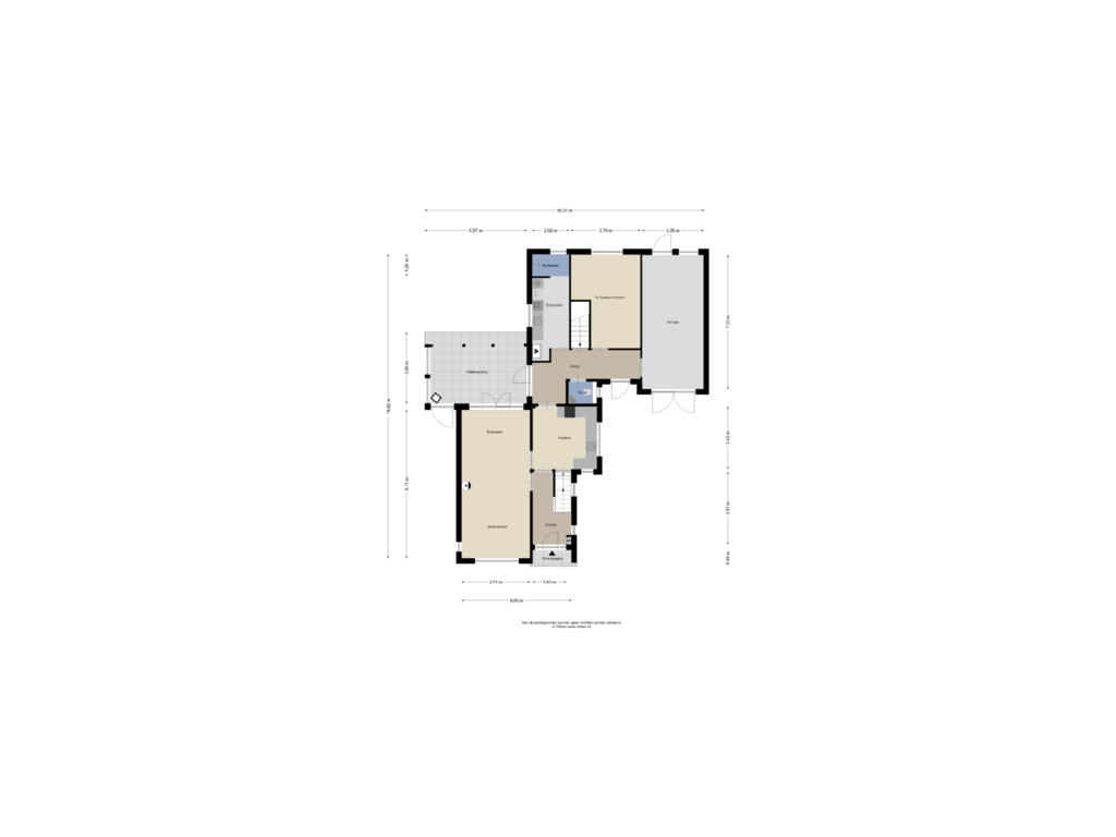 Bekijk plattegrond van Begane Grond van Dorpsstraat 1