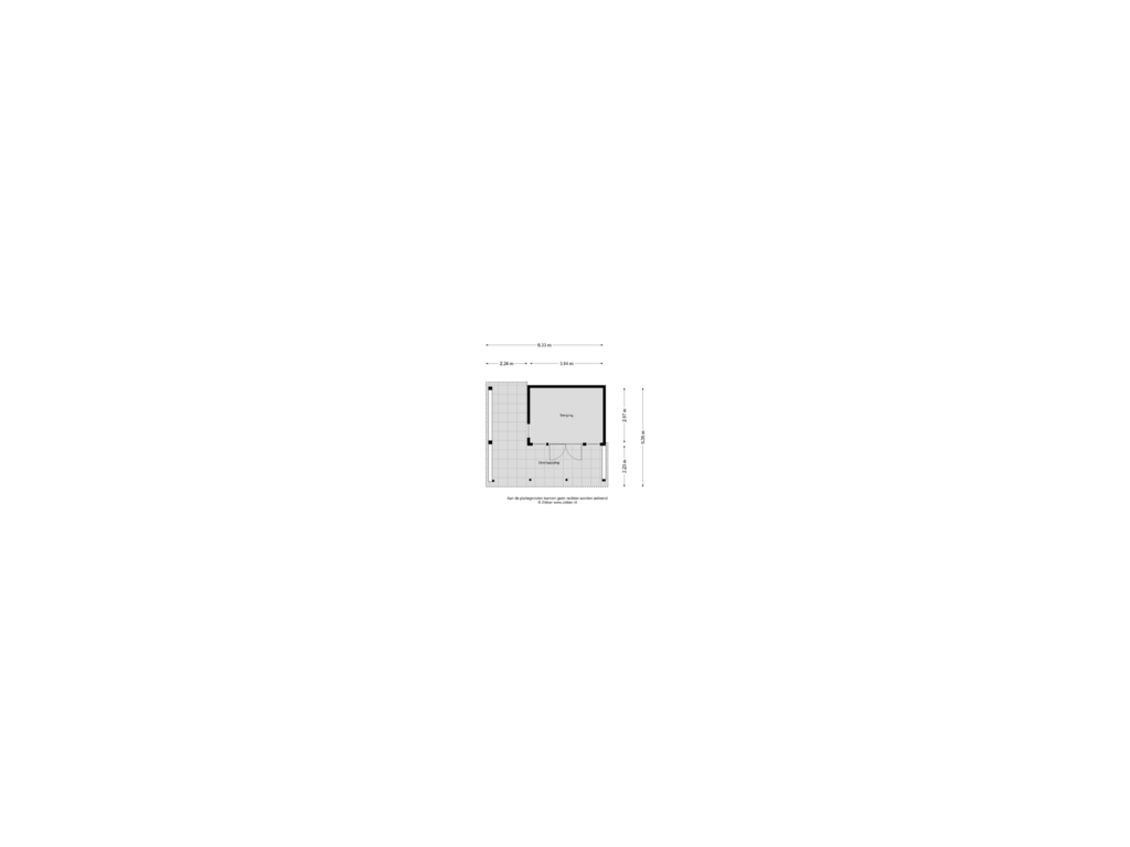 View floorplan of Berging of Dorpsstraat 1