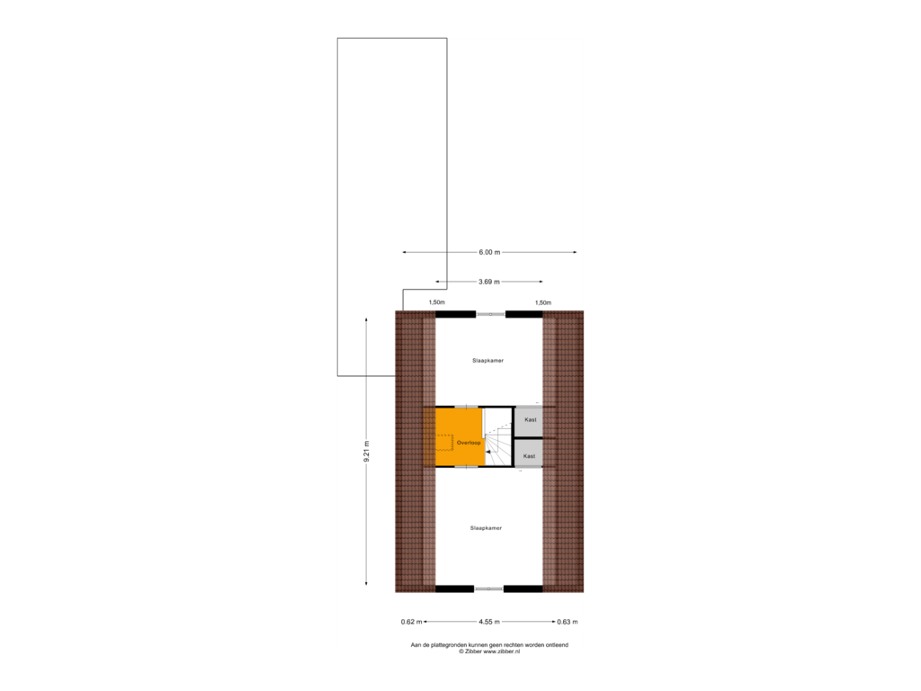 Bekijk plattegrond van Eerste verdieping van Klaprooswei 1