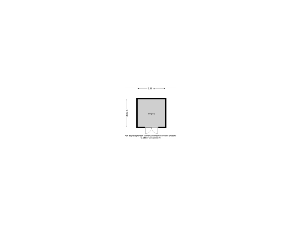 Bekijk plattegrond van Berging van Klaprooswei 1