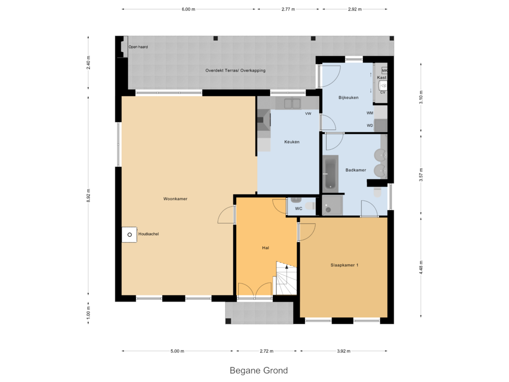 Bekijk plattegrond van Begane Grond van Merksplasseweg 31