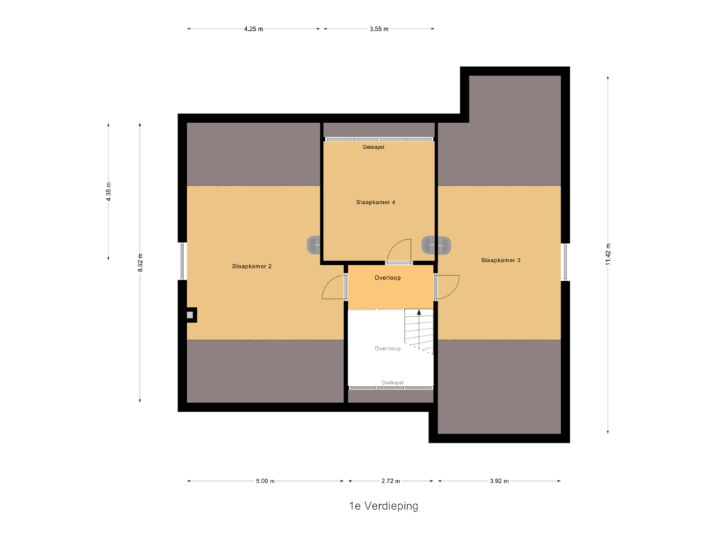 Bekijk plattegrond van 1e Verdieping van Merksplasseweg 31