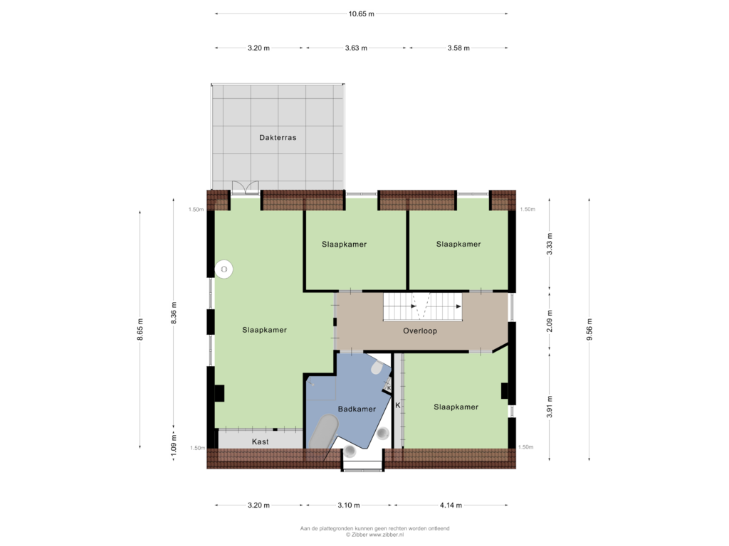 Bekijk plattegrond van Eerste verdieping van Oosteinde 32