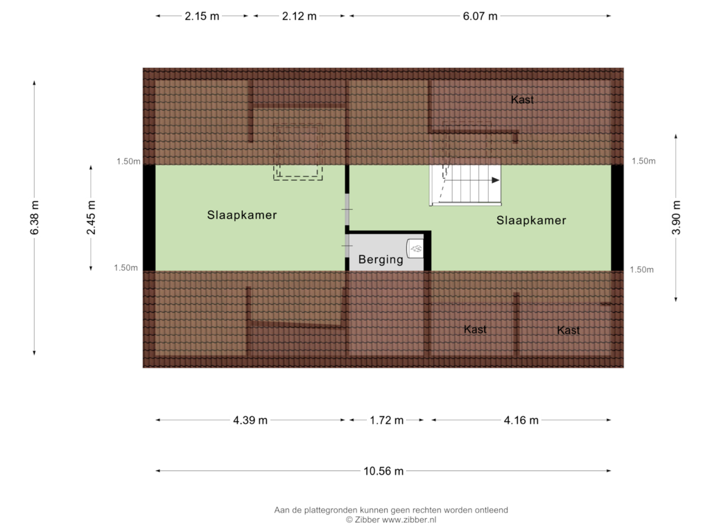 Bekijk plattegrond van Tweede verdieping van Oosteinde 32