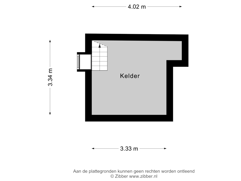 Bekijk plattegrond van Kelder van Oosteinde 32