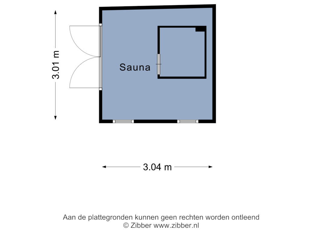 Bekijk plattegrond van Sauna van Oosteinde 32