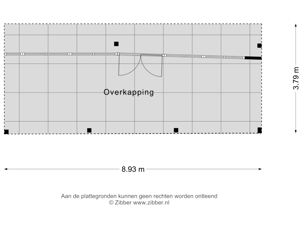 Bekijk plattegrond van Overkapping van Oosteinde 32