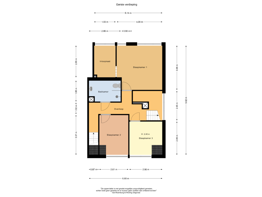 Bekijk plattegrond van Eerste verdieping van Ambachtstraat 14-14A