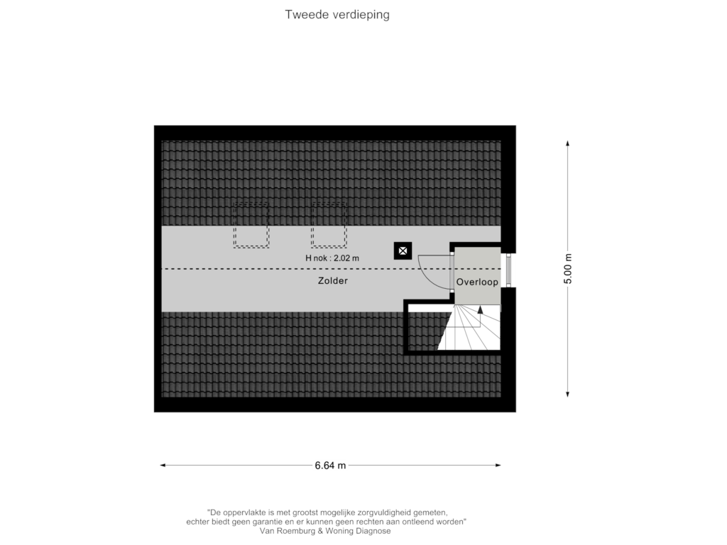 Bekijk plattegrond van Tweede verdieping van Ambachtstraat 14-14A