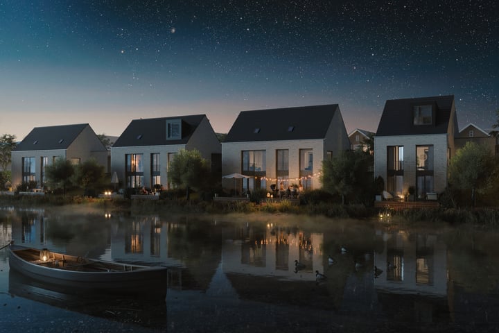 Bekijk foto 3 van De Waterloop (7 waterwoningen) in De Groote Wielen