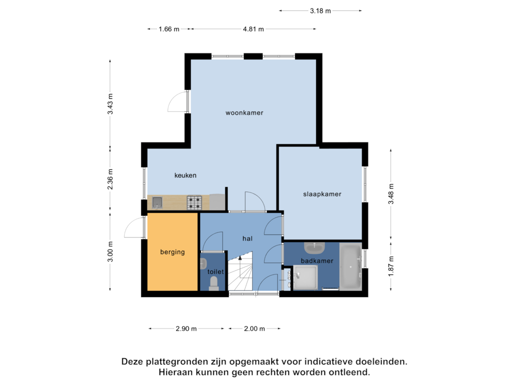 Bekijk plattegrond van Begane grond van Gagelmaat 4-138