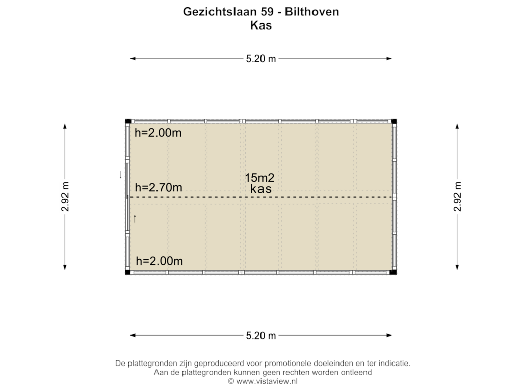 Bekijk plattegrond van KAS van Gezichtslaan 59