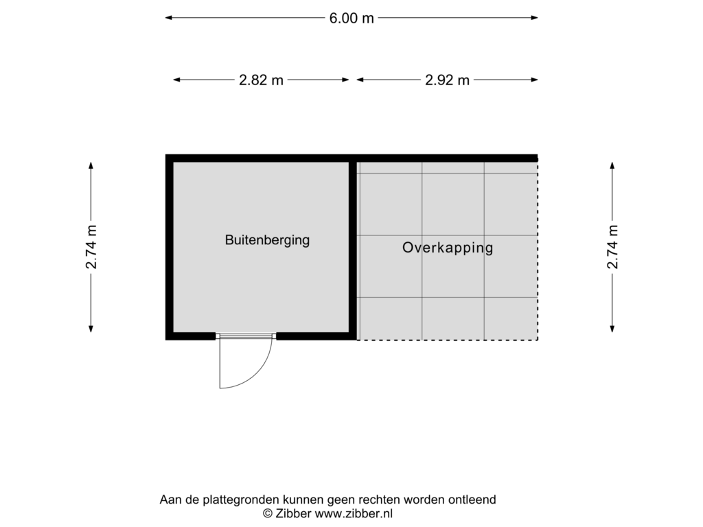 Bekijk plattegrond van Berging van Bouwnummer 010 (Haarweg 8-A)